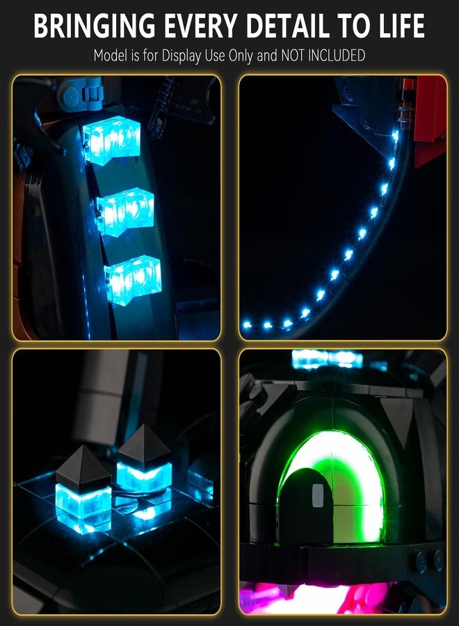 BrickSoul Upgrade Light Kit for Lego 10375 How to Train Your Dragon: Toothless Building Set | with ON/Off & Dimmer Switch & Hidden Cable Tech | Easy Install Lighting Set (10375 Set NOT Included) - Image 4